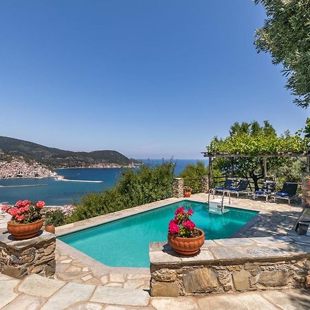 Villa Nina Skopelos- Private Pool - Magnificent Views Exterior foto