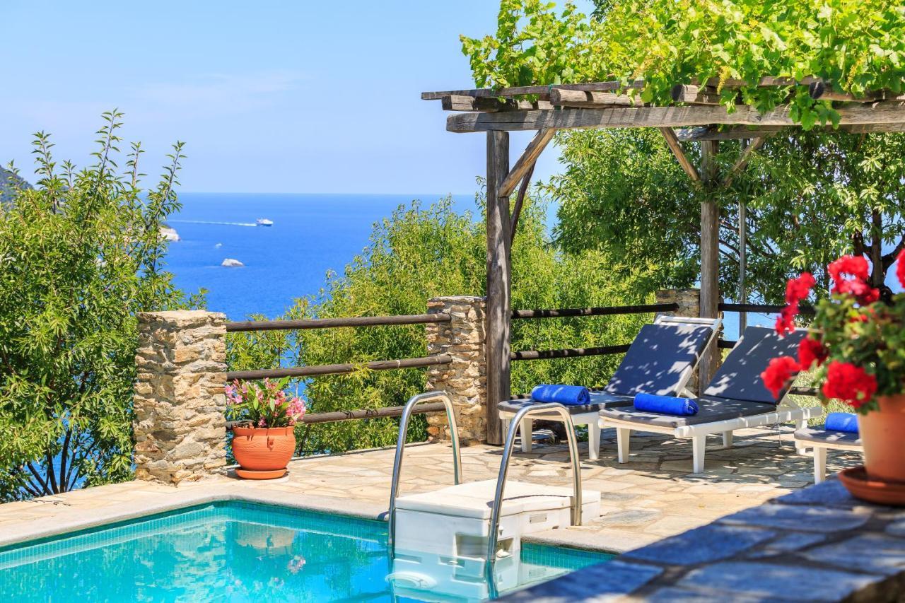 Villa Nina Skopelos- Private Pool - Magnificent Views Exterior foto