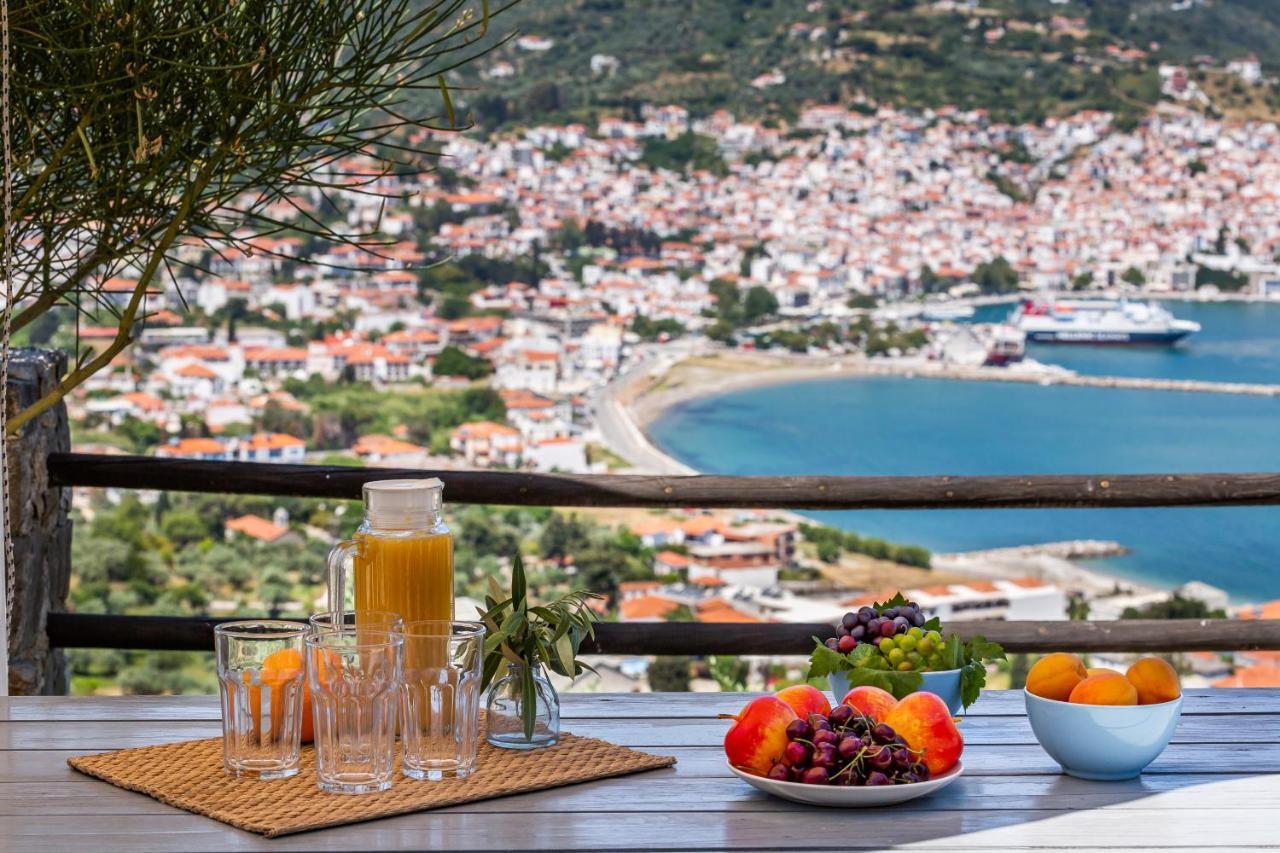 Villa Nina Skopelos- Private Pool - Magnificent Views Exterior foto