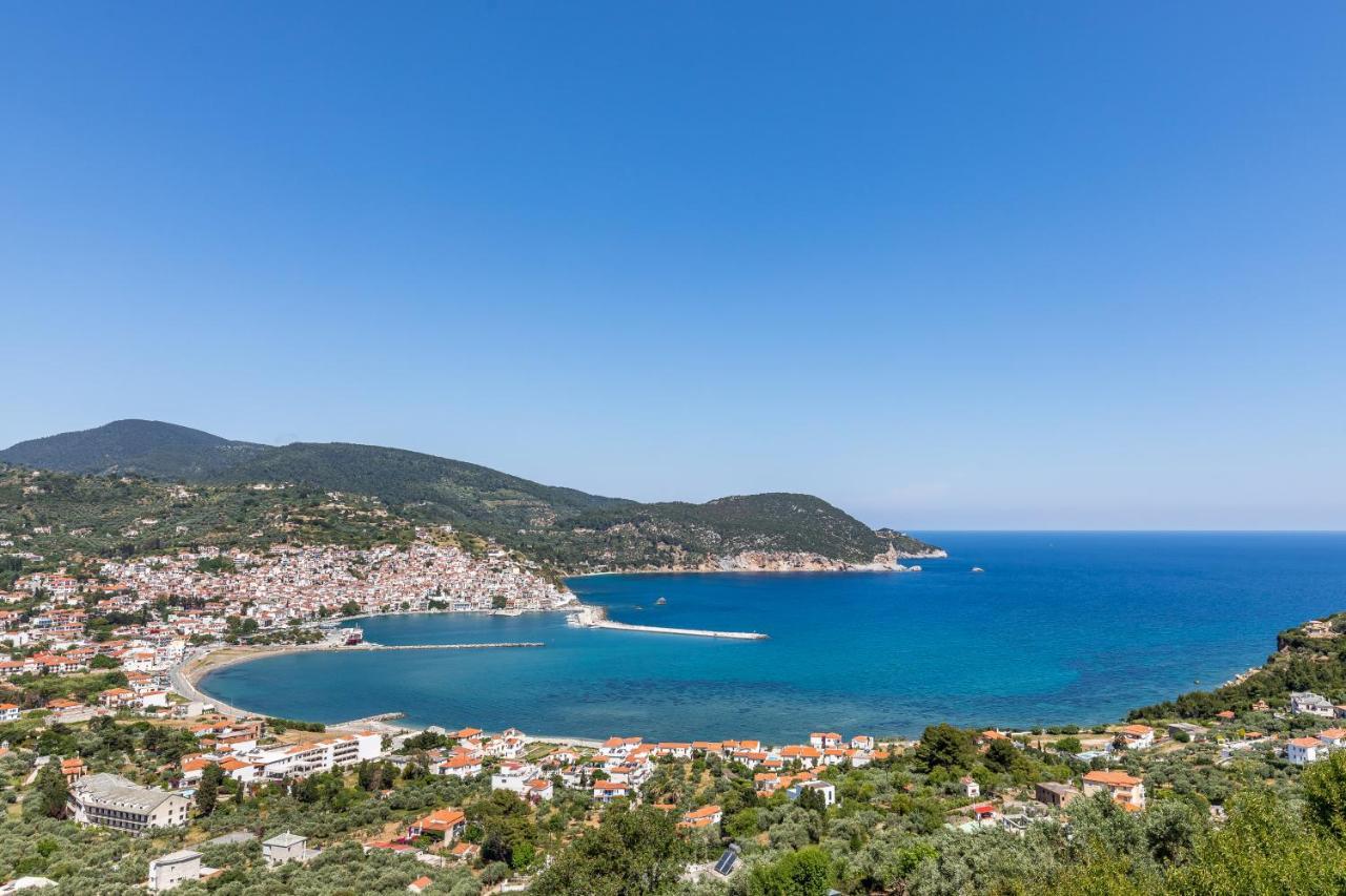 Villa Nina Skopelos- Private Pool - Magnificent Views Exterior foto