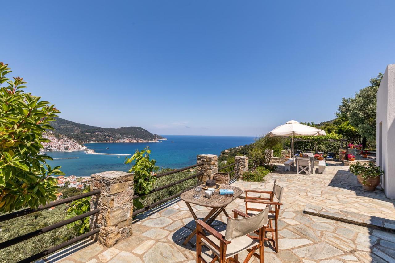 Villa Nina Skopelos- Private Pool - Magnificent Views Exterior foto