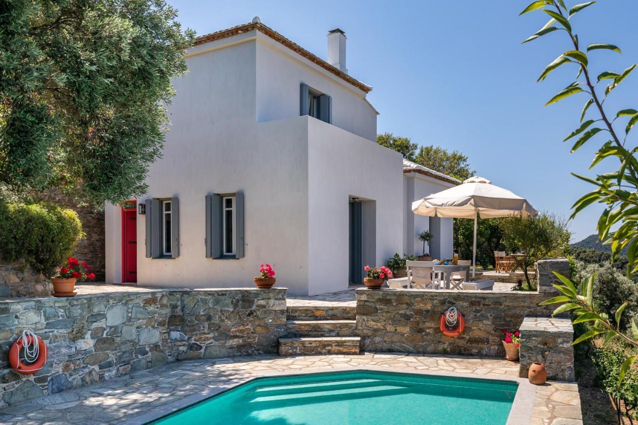 Villa Nina Skopelos- Private Pool - Magnificent Views Exterior foto