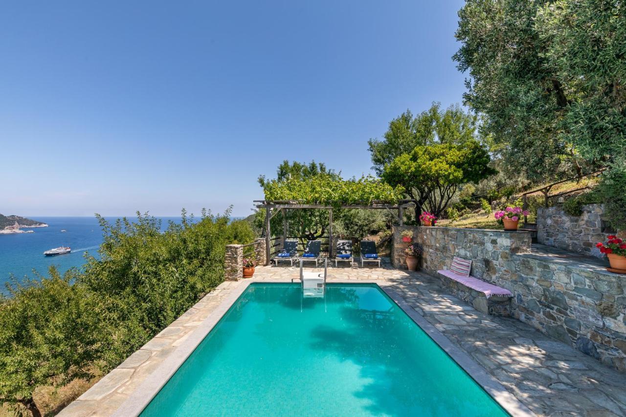 Villa Nina Skopelos- Private Pool - Magnificent Views Exterior foto