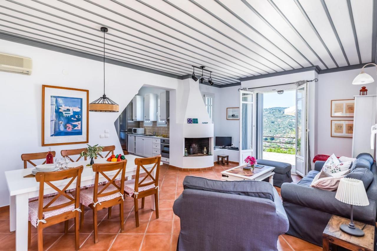 Villa Nina Skopelos- Private Pool - Magnificent Views Exterior foto