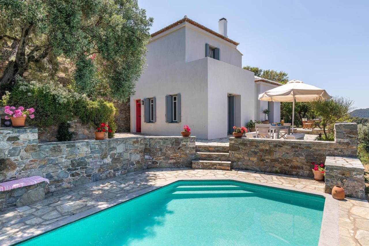 Villa Nina Skopelos- Private Pool - Magnificent Views Exterior foto