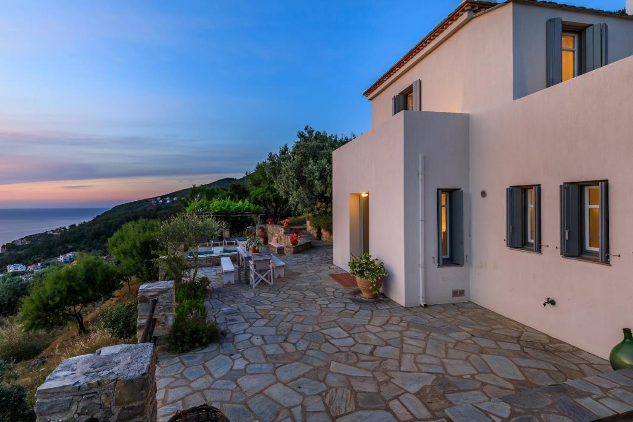 Villa Nina Skopelos- Private Pool - Magnificent Views Exterior foto